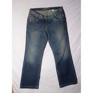 Cruel Girl Distressed Medium Blue Utility Jeans 13